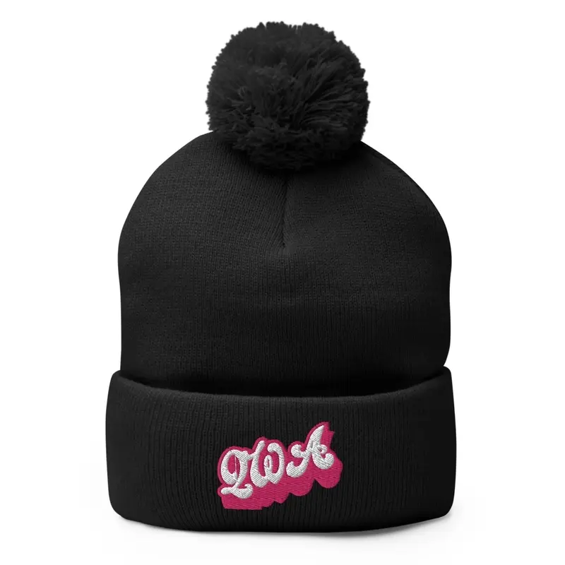 Queen With Attitude Pompom Beanie